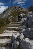 914942_Gipfelstufen zum Jenner Felsenwelt Naturbild mit Menschen Bergstürmer Frauenpaar Wanderer Foto