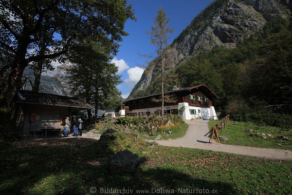Einkehrhütte Saletalm Naturidylle am Wanderpfad zum Obersee