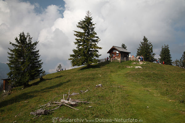 Toter Mann Berggipfel Hügel mit Bezoldhütte Skyline Naturbild