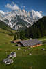 913332_Bindalm Romantik Berglandschaft Naturbilder Berghütten vor Ramsauer Dolomiten Fotos Reiteralpe 2286m Höhe im Klausbachtal