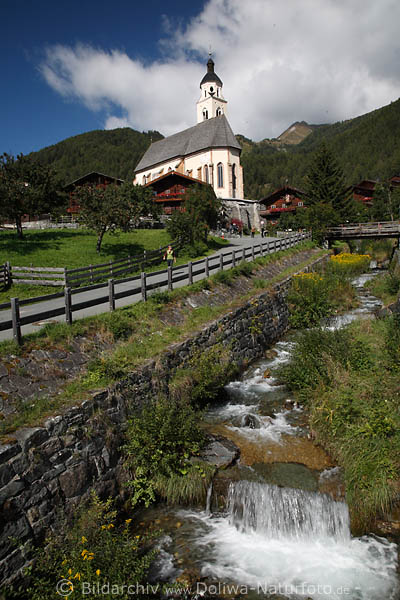 Wallfahrtskirche Maria Schnee in Obermauern am Nillbach Flusswasser