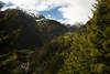 004553_Hinteres Iseltal grüne Berghänge unter Toinigspitze Naturlandschaft Bild mit Groderhof über Hinterbichl