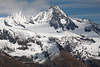 Großglockner Gipfel in Schnee Glocknerwand Winterlandschaft Naturbild Osttirol Südblick