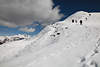 Schneewandern am Cimaross Foto mit Blick auf Großglockner Alpenlandschaft Winterbild