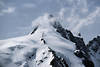 99108_ Großglockner Gipfel im Schnee & Nebel von Franz Josephs Höhe