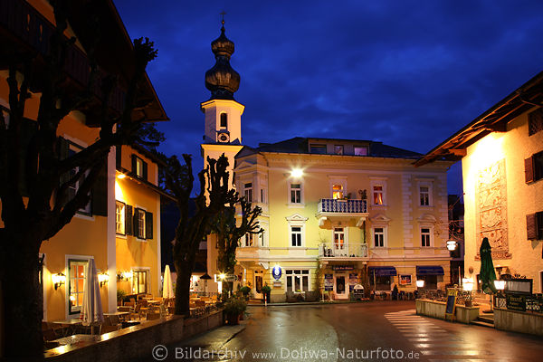 Sankt Gilgen Stadtzentrum Nachtbilder am Wolfgangsee