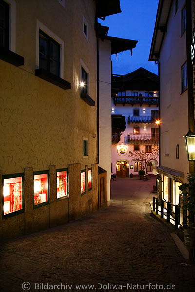 Altstadtgasse in Sankt Wolfgang Abendromantik