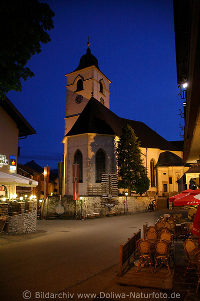 Pfarrkirche Sankt Wolfgang Altstadt Markt-Nachtlichter
