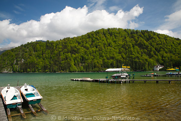 Strobl Wasserlandschaft Foto Karibik am Wolfgangseeufer in Salzkammergut unter Bürgl