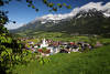 Ellmau Dorf grünes Tal WilderKaiser Bergpanorama Alpenlandschaft