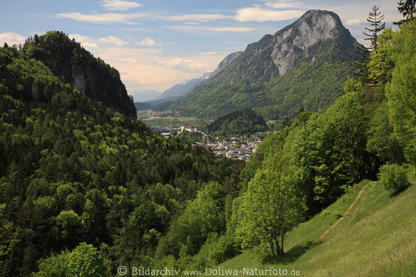 Pendling in Brandenberger Alpen über Kufstein im Inntal Berge grüne Landschaft Naturpanorama