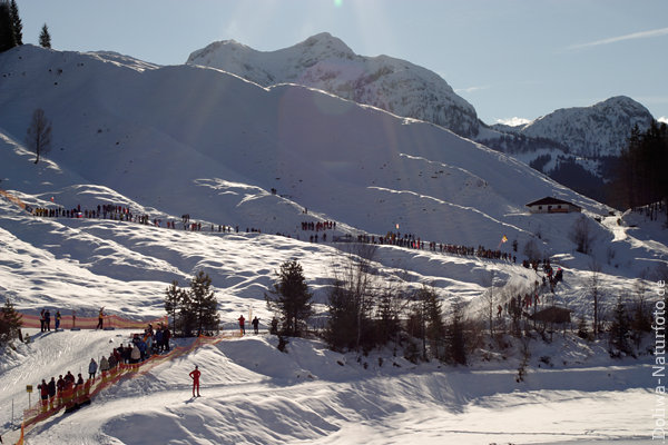 Hochfilzen Biathlonstrecke Skiloipe WinterRomantik Schnee