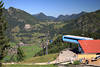 Bergstation Hornbahn-Hindelang Gondel-Aufzug in Allgu Alpen Gipfel-Talpanorama