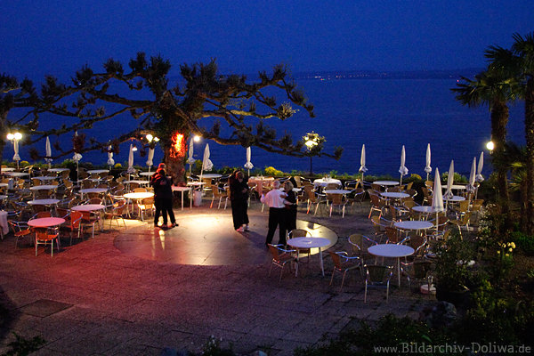Meersburg Restaurant Tanzabend ber Bodensee Wasserkulisse Nachtfoto
