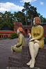 1100742_Worpswede Groe Kunstschau Damen Figuren Bild auf Kunstgelnde Ausstellung im Freien am Park des Knstlerdorfes