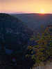 3698_Rotrappe Romantik Sonnenuntergang ber Bodetal Schlucht sagenumwobenes Hexental im Harz bei Thale