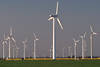 Windpark Windmhlen Landschaft Bild aus Marschland in Dithmarschen, Mhlenpark Windkraftwerke