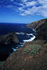 Meerkste Garafia Foto Atlantik Hochufer Felsen in Wasser Brandung Insel La Palma