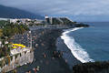 Badestrand Puerto Naos Foto Hotel am Meer Urlaubsidylle La Palma Seekste Badegste
