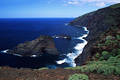 Steilküste Garafia Brandung Foto Insel La Palma Norden Meerpanorama berühmter Ausflugsziel