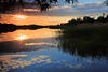 Sonnenuntergang ber HessenSee Wasserlandschaft Masuren Naturfoto Ostpreussen Reise