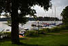 Wierzba Seglerhafen Bild: Jachten & Segelboote, Sportboote am Anleger in Yachthafen auf Halbinsel