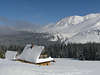 Bd0911_Berghtte in Nationalpark Hohe Tatra Natur Winterfoto, Bergland romantische Schneelandschaft