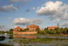 Marienburg Festung Malbork Fotopanorama am Fluss Nogat
