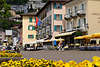 906657_ Ascona Hotels Huser an Hafenpromenade vom Lago Maggiore Albergo Battello Hotel & Cafs Bild