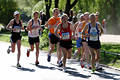 Hamburg Marathon Foto: Lufer in Gegenlicht Walter, Johann, Olaf, Volker Laufbild