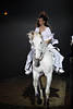 Julia Temmler Amazone auf ihrem hchst seltenen Knabstrupper Troja Pferd Foto in Gala-Show Weilichter