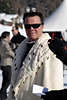 902478_ Prinz Marcus von Anhalt im weien Pelz Fotoportrait in St. Moritz beim Poloevent auf Schnee
