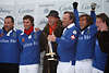 Julius Br Poloteam Siegerfoto mit Cartier Mallet d`Or Trophe & Boris Becker als Ehrengast in St. Moritz