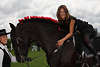 000508_Mdchen auf Pferdercken Foto Mutter & Tochter Reiterinnen Portrt nach Reitshow in Behringen