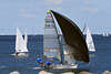 Kieler-Frde Segler-Regatta in Wind segeln auf Wasser