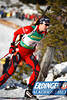 Flatland Ann Kristin Aafedt Photo, Norwegen Biathletin Sportportrt Weltcup-loipe skilaufen mit Gewehr auf Schnee