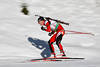 816167_ Biathlon Foto: sterreicher Friedrich Pinter Biathlet Bild mit Schatten auf Skiloipe