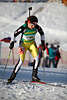 816594_Lubomira Kalinova Photo Slowakei Biathletin auf Weltcup Biathlonloipe ski-laufen mit Gewehr Sportportrt auf Schnee