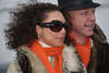 Frhliches Paar: Lilly Kerssenberg mit Boris Becker Fotoportrait in St. Moritz als Ehrengast