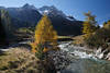 Defereggental Berge Landschaft Herbstfarben Alpenfotos Naturidylle unter Gipfeln