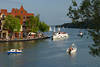 Nikolaiken-See Masuren Wasserlandschaft Schifffahrt Port Boote Hafenpromenade Urlaubsidylle