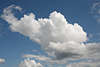 807301_ Wolkenformation Foto am Blauhimmel weisse Schnwetterwolke