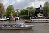 Amsterdam Gracht Paar Wasserboote Brcke City Architektur Flusslandschaft Foto