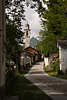 Viggiona Dorf Wanderweg Kirchturm bergige Gegend ber Cannero am Maggioresee