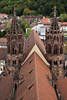 Freiburg Kathedrale Paar Hintertrme Bild Mnster Aussicht ber Altstadt
