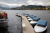 Titisee Wasser Boote Landschaft Bild Steg in Schwarzwald-Bergsee auf 840m Seehhe