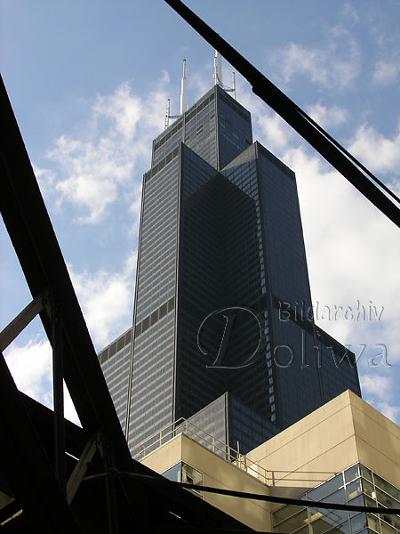 Sears Tower Chicago hchster Wolkenkratzer City Glashochhaus