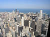 bd_chicago05_ Chicago Wolkenkratzer Skyline Bild von oben mit Michigansee Blick, USA drittgrte City