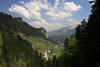 Ebnit Fotos Ebniter Tal Bergdorf Blick vom Wanderweg Bergtal sdlich Dornbirn Gtle in Vorarlberg