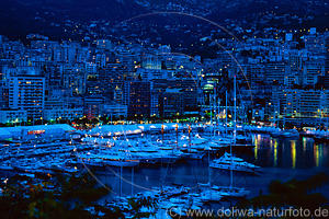 Cte dAzur Monaco Nachtlichter franzsische Riviera Urlaub am Mittelmeer